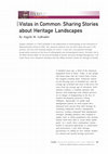 Research paper thumbnail of Vistas in Common: Sharing Stories about Heritage Landscapes