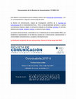 Research paper thumbnail of Convocatoria de la Revista de Comunicación, 17 (2017-II)