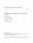 Research paper thumbnail of The efficiency of trading halts: Emerging market evidence