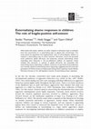 Research paper thumbnail of Externalizing shame responses in children: The role of fragile-positiv es elf-estee m