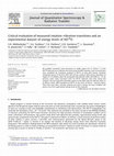 Research paper thumbnail of Critical evaluation of measured rotation–vibration transitions and an experimental dataset of energy levels of HD18O