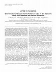 Research paper thumbnail of Determination of Oxygen Atomic Positions in a Ga–In–Sn–O Ceramic Using Direct Methods and Electron Diffraction