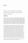 Research paper thumbnail of “Creating a ‘Home Feeling’: The Canadian Reading Camp Association and the Uses of  Fiction, 1900-1905.” Labour / Le Travail 76 (fall 2015): 109-32.