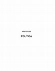 Research paper thumbnail of Aristoteles - Politica