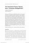 Research paper thumbnail of The Postcolonial Flaneur: Ramsey Nasr’s ‘Antwerpse Stadsgedichten’