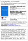 Research paper thumbnail of Gender differences in the relationship between oral communicative competence and peer rejection: an explorative study in early childhood education