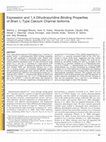 Research paper thumbnail of Expression and 1,4-dihydropyridine-binding properties of brain L-type calcium channel isoforms