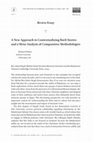 Research paper thumbnail of A New Approach to Contextualizing Bavli Stories and a Meta-Analysis of Comparative Methodologies