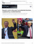 Research paper thumbnail of Russia's role in this year's presidential election, explained by a media historian - Vox.pdf