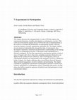 Research paper thumbnail of 7. Experiments in Participation