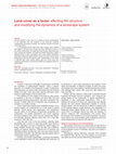 Research paper thumbnail of Land cover as a factor affecting the structure and modifying the dynamics of a landscape system