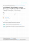 Research paper thumbnail of Ecological Risk Associated with Irrigation Systems in the Goulburn-Broken Catchment - Phase II: Priority Risk - Blue Green Algal Blooms