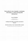 Research paper thumbnail of Nem plural, nem singular: ontologia, descrição e a Nova Etnografia Melanésia