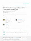 Research paper thumbnail of Adsorption of Water Vapor by Bare Soil in an Olive Grove in Southern Spain