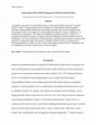 Research paper thumbnail of Connecting the Dots: Public Engagement with Environmental Data