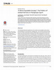 Research paper thumbnail of " A More Equitable Society " : The Politics of Global Fairness in Paralympic Sport