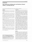 Research paper thumbnail of Solar disinfection of drinking water and diarrhoea in Maasai children: a controlled field trial