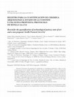 Research paper thumbnail of REGISTRO PARA LA CUANTIFICACIÓN DE CERÁMICA ARQUEOLÓGICA: ESTADO DE LA CUESTIÓN Y UNA NUEVA PROPUESTA. PROTOCOLO DE SEVILLA (prcs/14) Record for the quantification of archaeological pottery: state of art and a new proposal. Seville Protocol (prcs/14