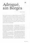 Research paper thumbnail of Adrogué sin Borges