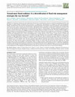 Research paper thumbnail of Toward more flood resilience: Is a diversification of flood risk management strategies the way forward