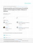 Research paper thumbnail of Programmability and performance portability aspects of heterogeneous multi-/manycore systems