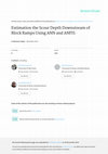 Research paper thumbnail of Estimation the Scour Depth Downstream of Block Ramps Using ANN and ANFIS