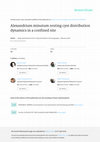 Research paper thumbnail of Alexandrium minutum resting cyst distribution dynamics in a confined site