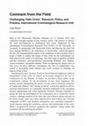 Research paper thumbnail of Comment from the Field Challenging 'Hate Crime': Research, Policy, and Practice, International Criminological Research Unit