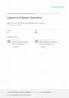 Research paper thumbnail of Lipases in Polymer Chemistry