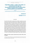 Research paper thumbnail of Capacidad   estatal   y   poder   del   Estado   en    Latinoamérica del siglo XXI:  Una perspectiva política para el análisis de las  políticas públicas y la estatalidad.