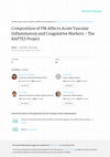 Research paper thumbnail of Composition of PM Affects Acute Vascular Inflammatory and Coagulative Markers - The RAPTES Project