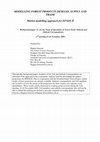 Research paper thumbnail of MODELLING FOREST PRODUCTS DEMAND, SUPPLY AND TRADE – Market modelling approach for EFSOS II -Background paper (3) for the Team of Specialists on Forest Sector Outlook and Outlook Correspondents- -2 nd meeting 23