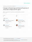 Research paper thumbnail of Changes In Morphology and Optical Properties of Sclera Due to Hyperosmotic Agent (Proceedings Paper)