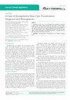 Research paper thumbnail of A Case of Nasopalatine Dust Cyst: Presentation, Diagnosis and Management