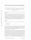 Research paper thumbnail of Echo spectroscopy and atom optics billiards