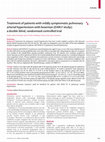 Research paper thumbnail of Treatment of patients with mildly symptomatic pulmonary arterial hypertension with bosentan (EARLY study): a double-blind, randomised controlled trial