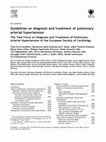 Research paper thumbnail of Guidelines on diagnosis and treatment of pulmonary arterial hypertension