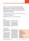 Research paper thumbnail of Effect of an Oral Iron(III)-hydroxide Polymaltose Complex on Tetracycline Pharmacokinetics in Patients with Iron Deficiency Anemia