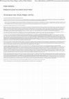 Research paper thumbnail of The European Union Russia Religion and Fear Public Orthodoxy