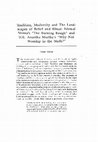 Research paper thumbnail of Tradition, Modernity and The Land-scapes of Belief and Ritual: Nirmal Verma's" The Burning Bough" and UR Anantha Murthy's" Why Not Worship in the …