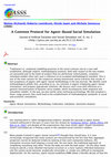 Research paper thumbnail of A Common Protocol for Agent-Based Social Simulation