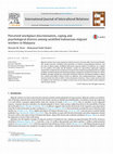 Research paper thumbnail of Perceived workplace discrimination, coping and psychological distress among unskilled Indonesian migrant workers in Malaysia