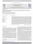 Research paper thumbnail of Adaptive routing in wireless sensor networks: QoS optimisation for enhanced application performance