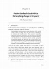 Research paper thumbnail of Pauline Studies in South Africa: Did anything change in 50 years?