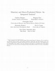 Research paper thumbnail of Monetary and Macro-Prudential Policies: An Integrated Analysis