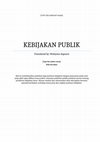 Research paper thumbnail of PELATIHAN BAGI PEMBUAT KEBIJAKAN - KEBIJAKAN PUBLIK