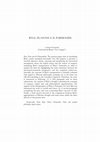 Research paper thumbnail of Ryle, Platone e il Parmenide