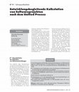 Research paper thumbnail of Entwicklungsbegleitende Kalkulation von Softwareprojekten nach dem Unified Process