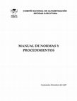 Research paper thumbnail of MANUAL DE NORMAS Y PROCEDIMIENTOS COMITÉ NACIONAL DE ALFABETIZACIÓN ENTIDAD EJECUTORA COMITÉ NACIONAL DE ALFABETIZACIÓN ENTIDAD EJECUTORA MANUAL DE NORMAS Y PROCEDIMIENTOS INDICE Contenido Página