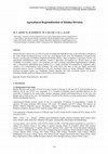 Research paper thumbnail of Agricultural Regionalization of Khulna Division